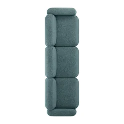 Massproductions Sofas*Patch 3-seater sofa, Spiral 06 Dragonfly Green