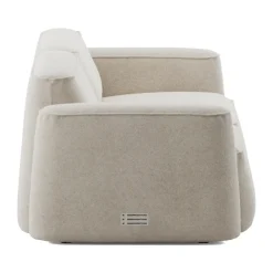 Massproductions Sofas*Patch 2.5-seater sofa, Spiral 21 Chalk Beige