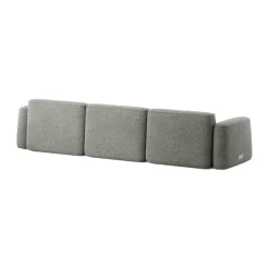 Massproductions Sofas*Patch 3-seater sofa, Spiral 23 Monochrome Grey