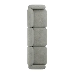 Massproductions Sofas*Patch 3-seater sofa, Spiral 23 Monochrome Grey