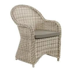 Brafab Balcony Furniture*Paulina armchair with seat cushion, - Beige