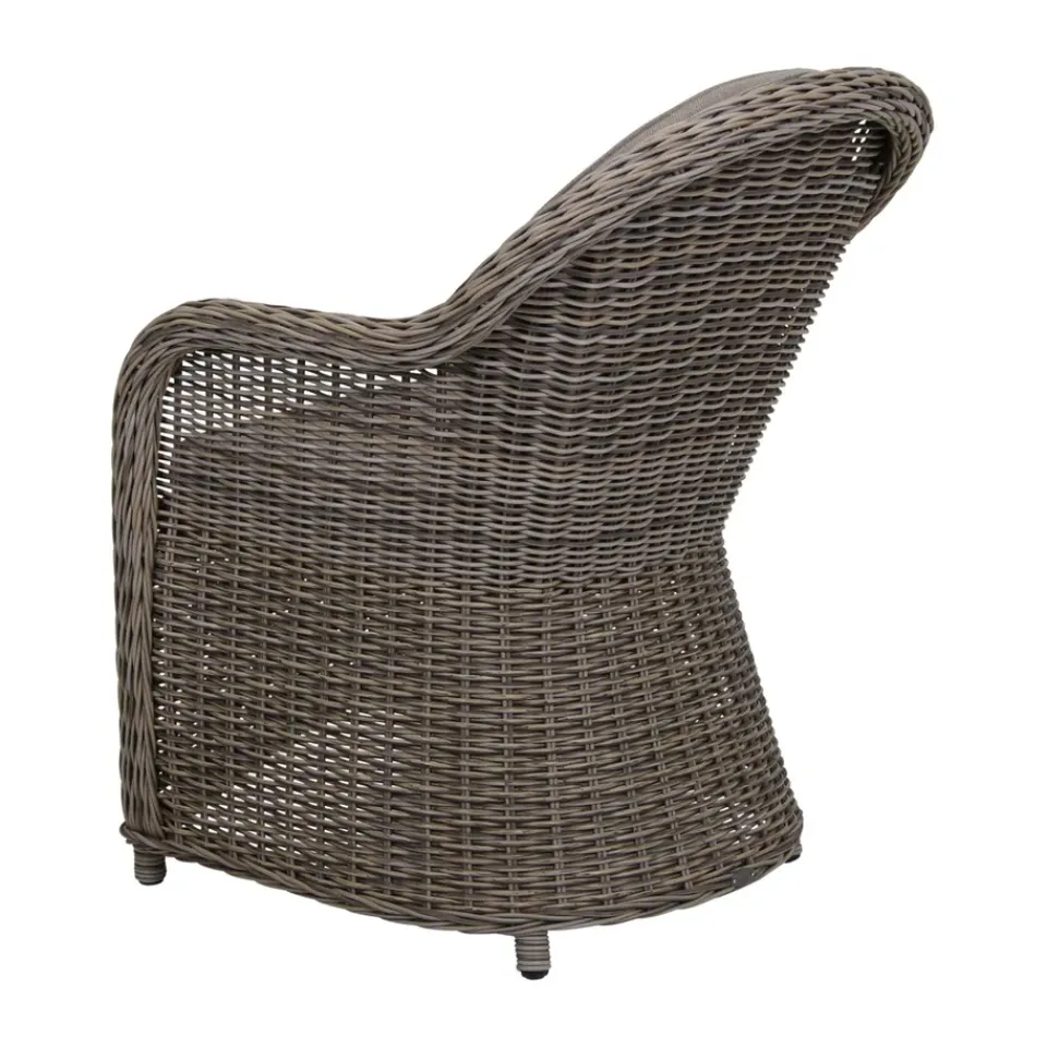 Brafab Balcony Furniture*Paulina armchair with seat cushion, Rustic-beige Brown