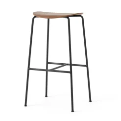 &Tradition Bar Stools*Pavilion AV38 bar stool 79 cm, Black-lacquered walnut Brown