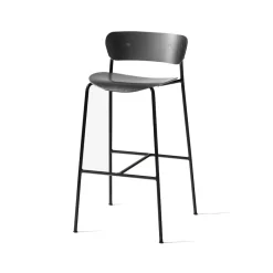 &Tradition Bar Stools*Pavilion AV9 barstool, , steel legs Black