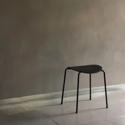 &Tradition Stools*Pavilion AV36 stool, - lacquered oak Black