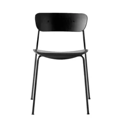 &Tradition Chairs*Pavilion chair AV1, -painted oak Black