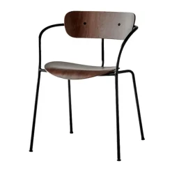 &Tradition Chairs*Pavilion chair AV2, Coated walnut Brown