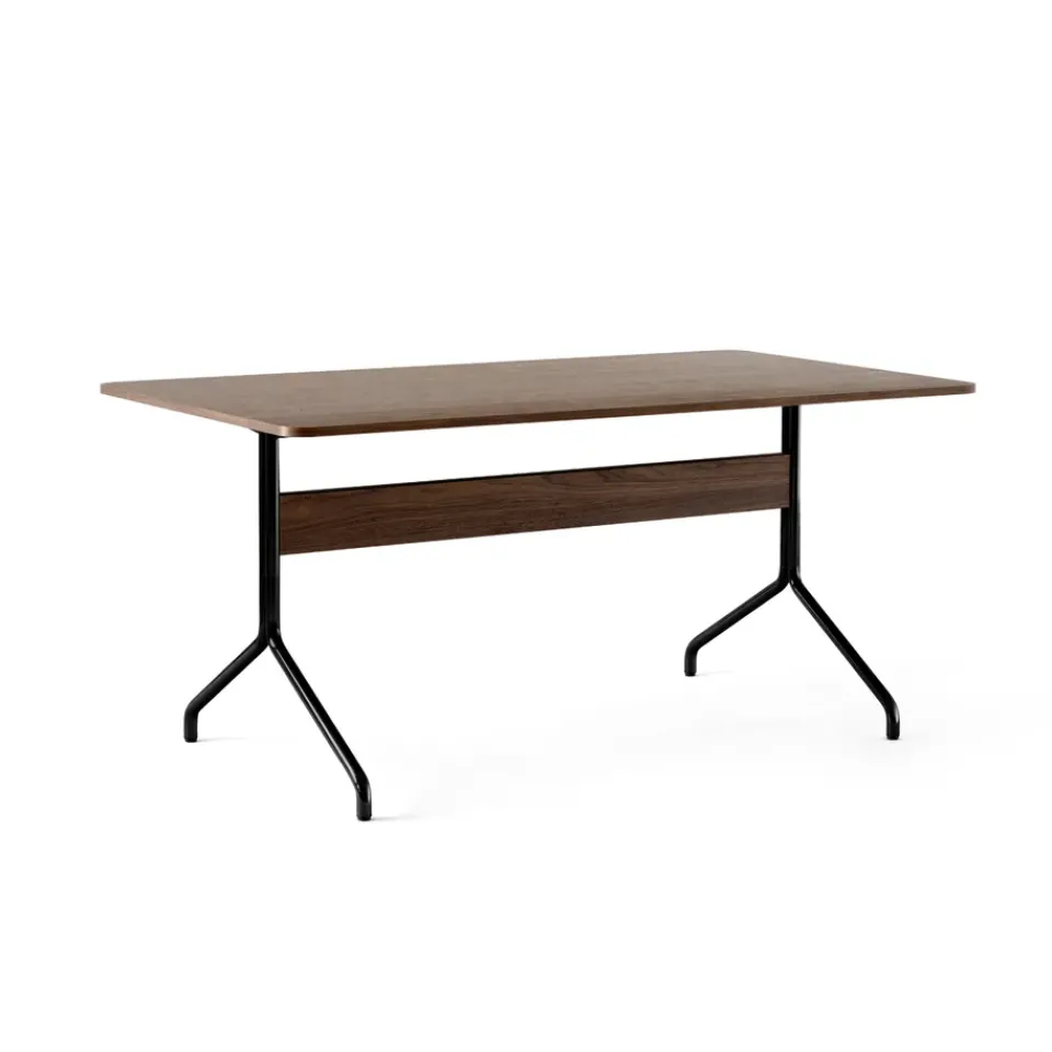 &Tradition Dining Tables*Pavilion dining table AV18 160x90 cm, Walnut-black frame Brown