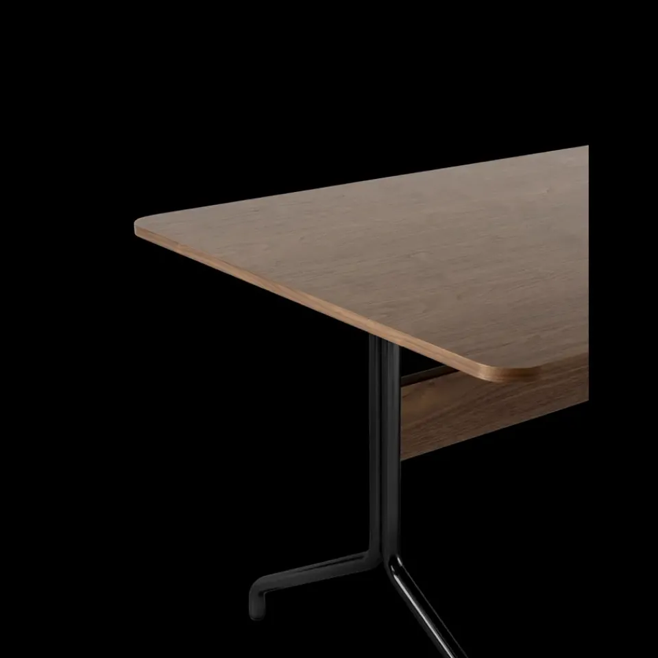&Tradition Dining Tables*Pavilion dining table AV18 160x90 cm, Walnut-black frame Brown