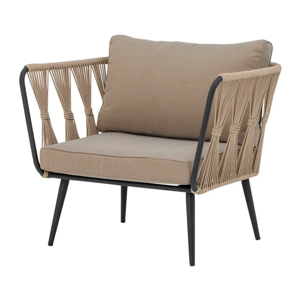 Bloomingville Outdoor Lounge Furniture*Pavone lounge chair, Brown