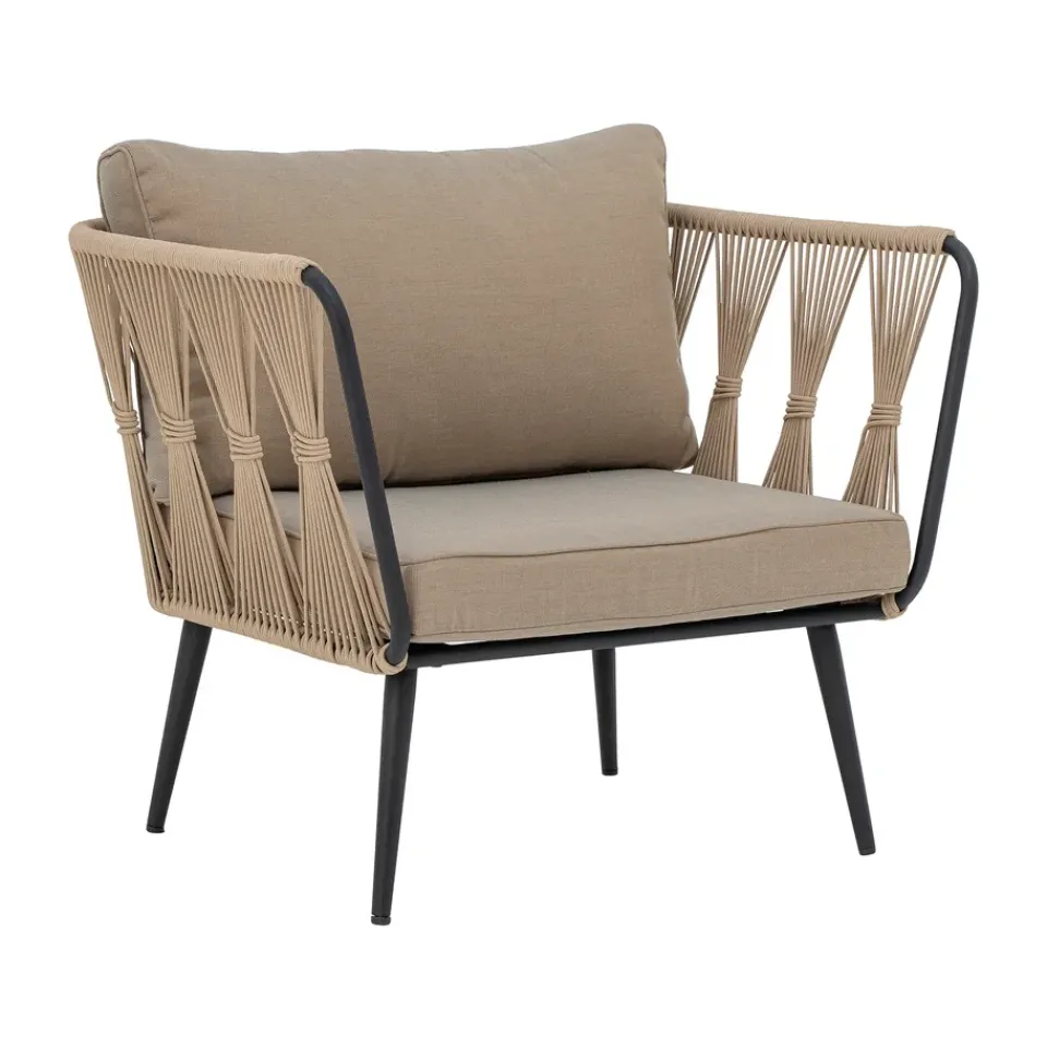 Bloomingville Outdoor Lounge Furniture*Pavone lounge chair, Brown