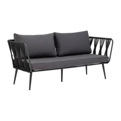 Bloomingville Garden Sofas & Garden Benches*Pavone sofa 2.5-seat, Black