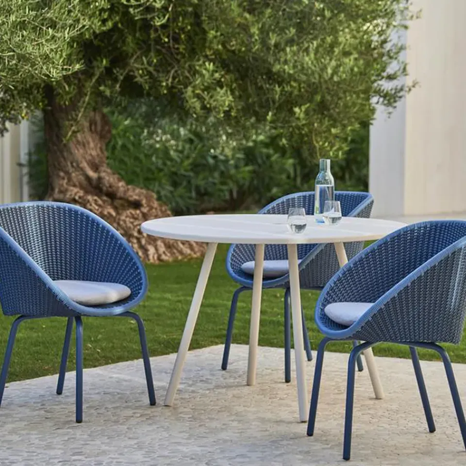 Cane-line Balcony Furniture*Peacock chair soft rope, Dark , teak Grey