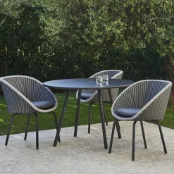Cane-line Balcony Furniture*Peacock chair soft rope, Dark , teak Grey