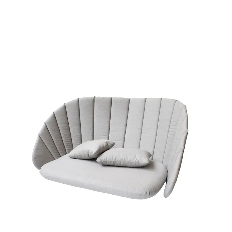Cane-line Seat Cushions & Pads*Peacock cushion set sofa 2-seater, Natté light Grey