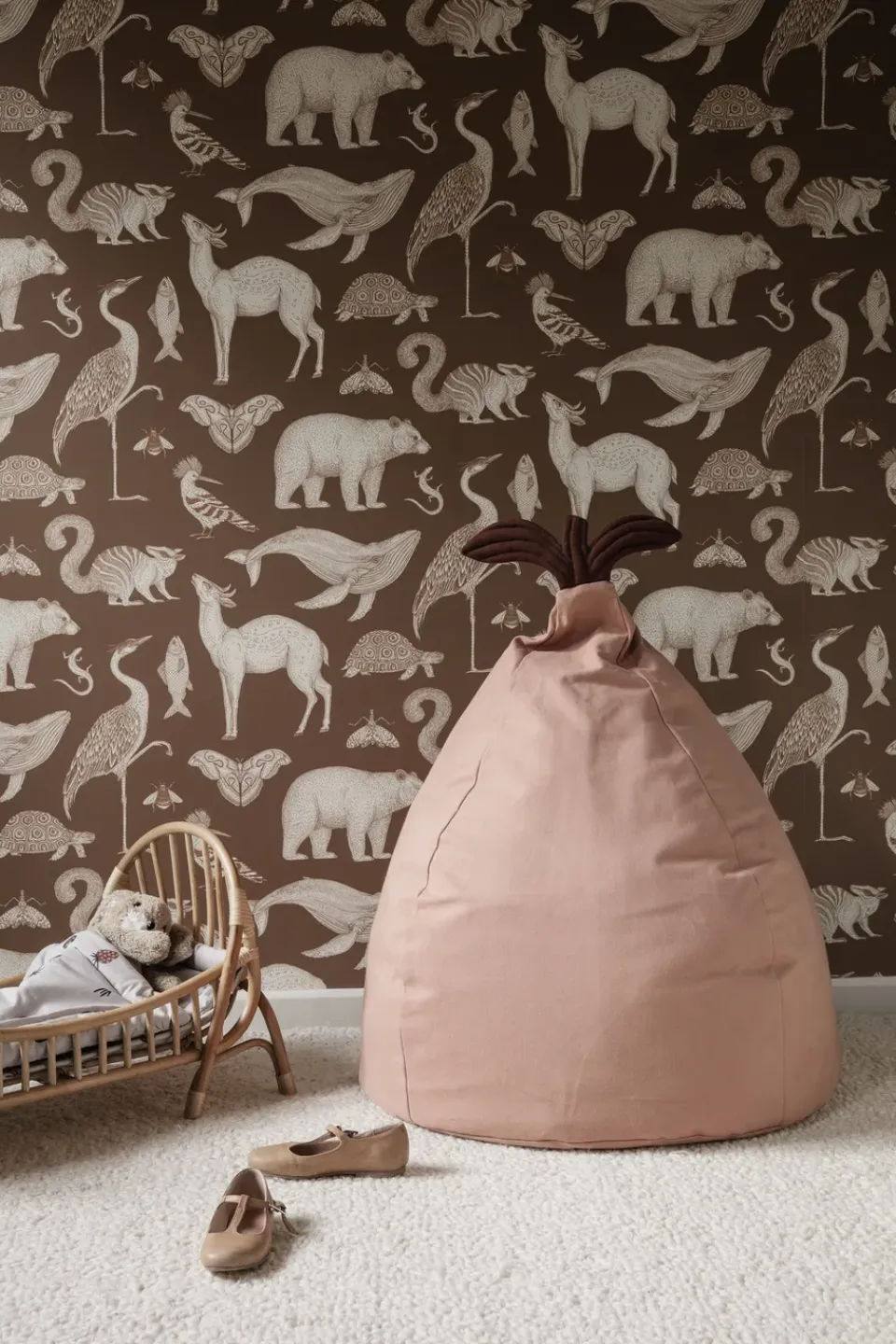 Ferm Living Children's Armchairs|Armchairs & Footstools*Pear bean bag sittsäck, Dusty Rose Pink