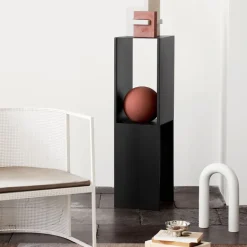 Kristina Dam Studio Side Tables*Pedestal side table, Black