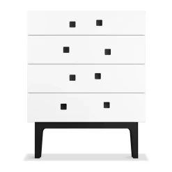 Zweed Dressers & Drawer Units*Peep B3 dresser, , black lacquer White