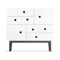 Zweed Dressers & Drawer Units*Peep B1 dresser, , black lacquer White