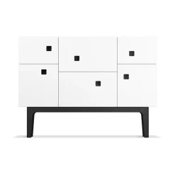Zweed Display & Glass Cabinets*Peep C2 cabinet, . black lacquered White