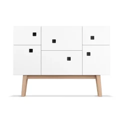 Zweed Display & Glass Cabinets*Peep C2 cabinet, . retro. oak legs White