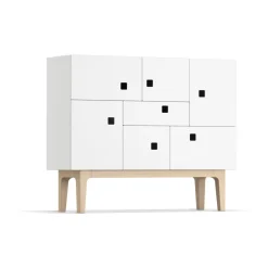 Zweed Display & Glass Cabinets*Peep C1 cabinet, . pigmented oak White