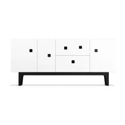 Zweed T.V & Media Units|Dressers & Sideboards*Peep M2 media bench, . black lacquered White