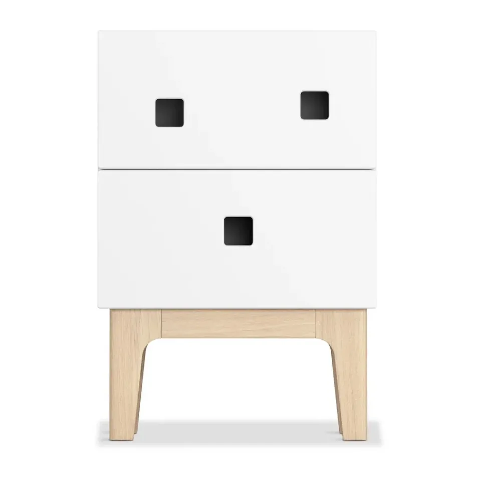 Zweed Bedside Tables*Peep S1 bedside table, , pigmented oak White