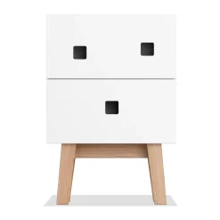 Zweed Bedside Tables*Peep S1 bedside table, , retro, oak stand White