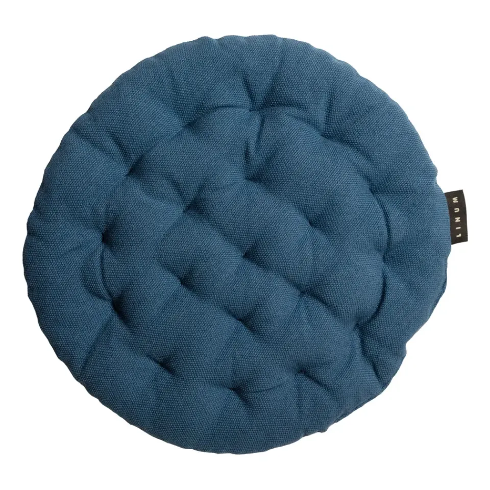 Linum Seat Cushions & Pads*Pepper seat cushion Ø37 cm, Indigo Blue