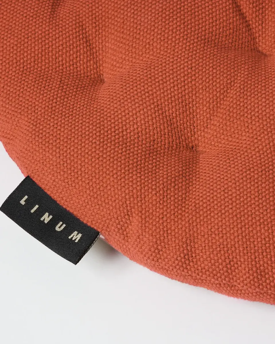 Linum Seat Cushions & Pads*Pepper seat cushion Ø37 cm, Rust Orange