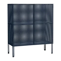 HAY Display & Glass Cabinets*Perforated Cabinet cabinet medium, Steel Blue
