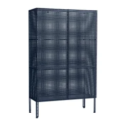 HAY Display & Glass Cabinets*Perforated Cabinet cabinet large, Steel Blue
