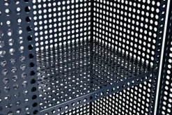 HAY Display & Glass Cabinets*Perforated Cabinet cabinet large, Steel Blue