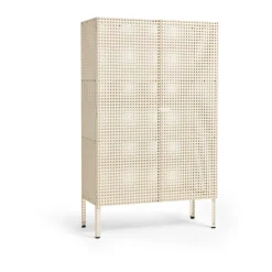 HAY Display & Glass Cabinets*Perforated Cabinet cabinet large, Eggshell White