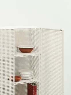 HAY Display & Glass Cabinets*Perforated Cabinet cabinet large, Eggshell White