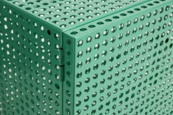 HAY Display & Glass Cabinets*Perforated Cabinet skåp small, Soft jade Green