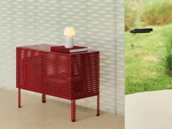 HAY Display & Glass Cabinets*Perforated Cabinet skåp small, Wine Red