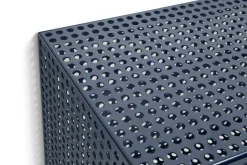 HAY Display & Glass Cabinets*Perforated Cabinet wall cabinet small, Steel Blue