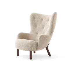 &Tradition Armchairs & Footstools*Petra VB3 high armchair, Oiled Walnut-Karakorum 003 Beige