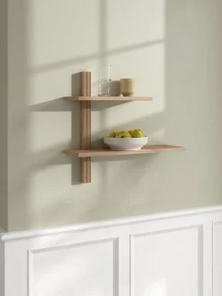 Andersen Furniture Shelves & Shelving Systems*Phase wall shelf, Oak, 68x18x55 cm Beige