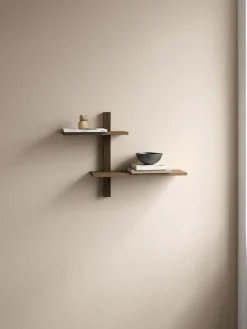 Andersen Furniture Shelves & Shelving Systems*Phase wall shelf, Smoked Oiled Oak, 68x18x55 cm Brown