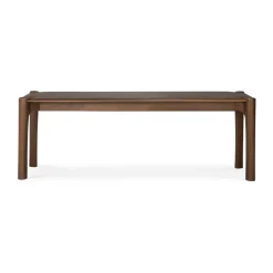 Ethnicraft Benches*PI bench 126x35 cm, Lacquered teak Brown