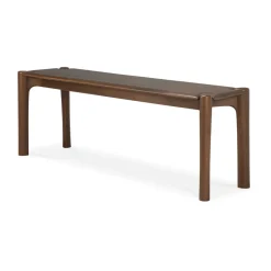 Ethnicraft Benches*PI bench 146x35 cm, Lacquered teak Brown