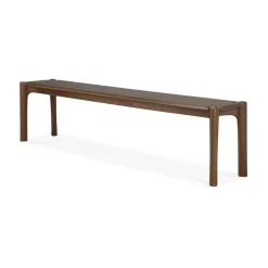 Ethnicraft Benches*PI bench 186x35 cm, Lacquered teak Brown