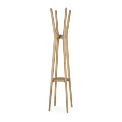 Ethnicraft Clothes Racks, Coat Stands & Hangers*PI coat rack, Oak, 184 cm Beige