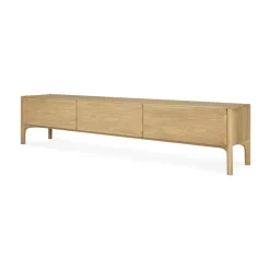 Ethnicraft T.V & Media Units|Dressers & Sideboards*PI media bench, Oak, 242 cm Beige