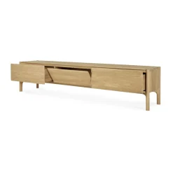 Ethnicraft T.V & Media Units|Dressers & Sideboards*PI media bench, Oak, 242 cm Beige