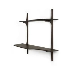 Ethnicraft Desks*PI wall-mounted desk, Dark mahogany, 140x48 cm Brown