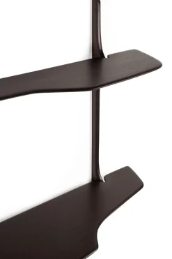 Ethnicraft Desks*PI wall-mounted desk, Dark mahogany, 140x48 cm Brown